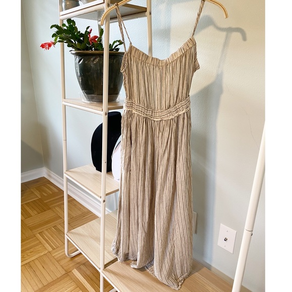 UO Aria Linen Midi Dress - Picture 3 of 9